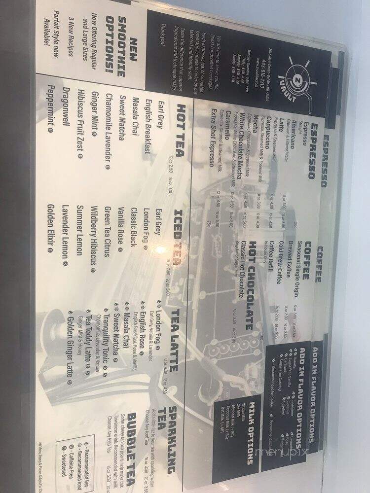 Z Vault - Bel Air, MD menu_pic