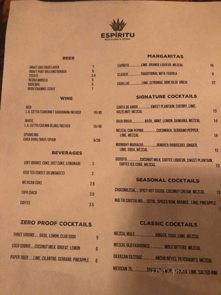 Espiritu Mezcaleria - New Orleans, LA