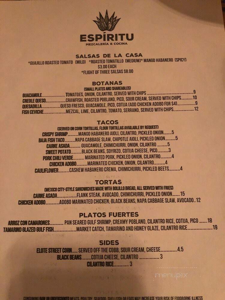 Espiritu Mezcaleria - New Orleans, LA