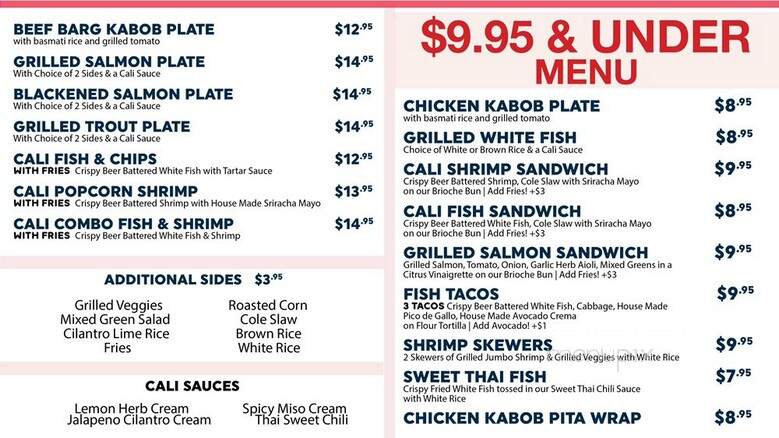 Calibunga Fish Co - Los Angeles, CA menu_pic