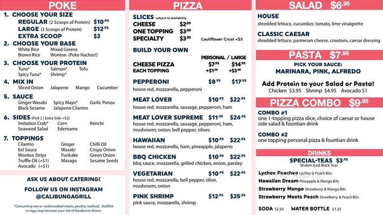 Calibunga Fish Co - Los Angeles, CA menu_pic