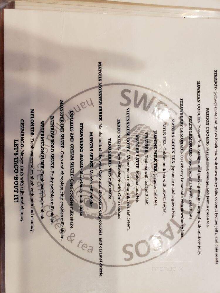 Sweet Rolled Tacos - Huntington Beach, CA menu_pic