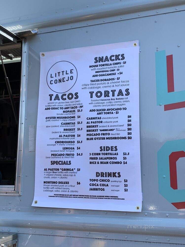 Little Conejo - Portland, OR menu_pic