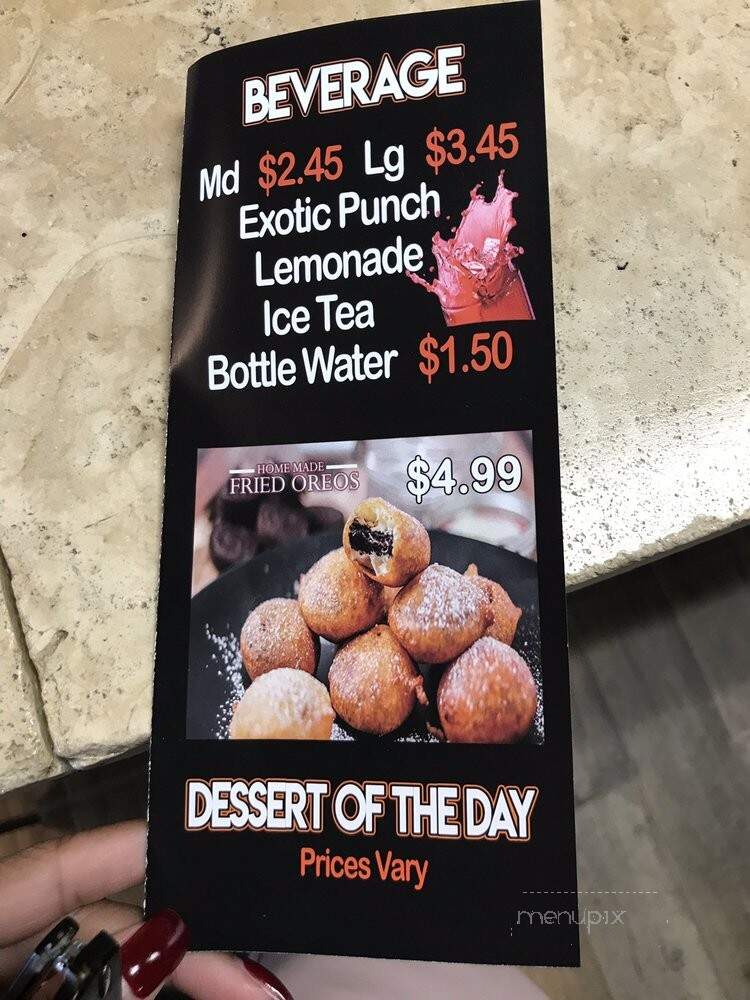 Strictly Wing - Margate, FL menu_pic