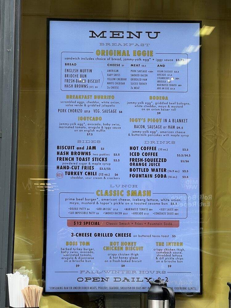 Iggy's Eggies - Detroit, MI menu_pic