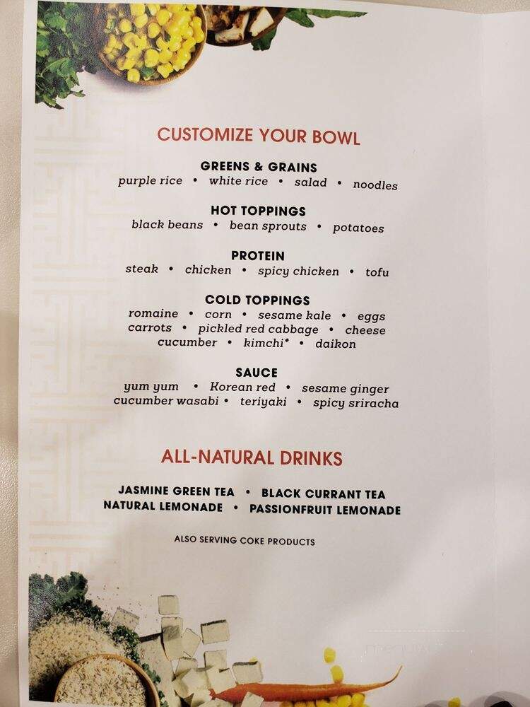 BIBIBOP Asian Grill - Columbus, OH menu_pic
