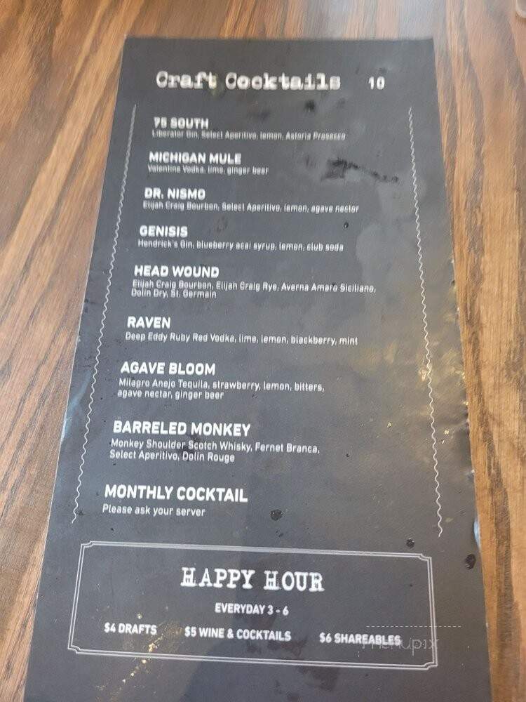 Sidecar Slider Bar - Farmington, MI menu_pic