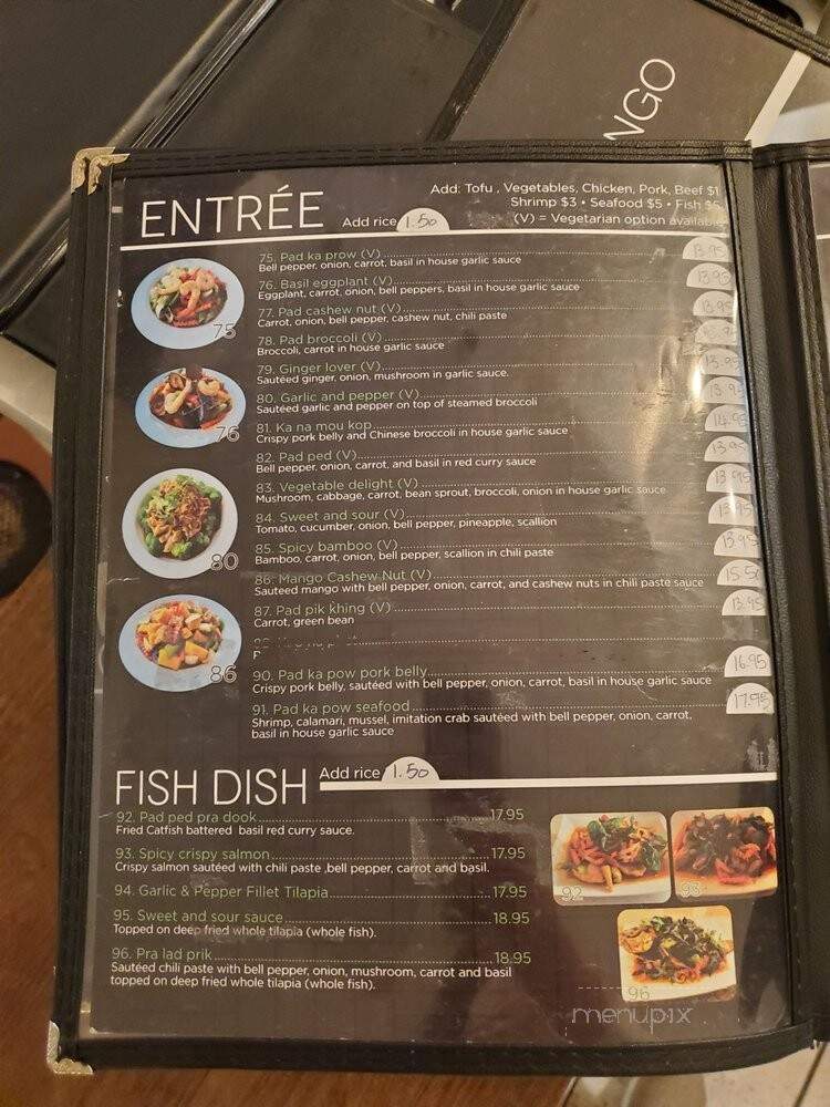 Thai Mango - Sacramento, CA menu_pic