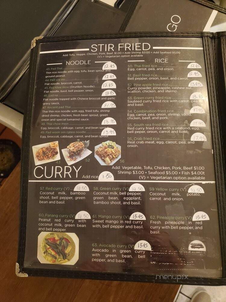 Thai Mango - Sacramento, CA menu_pic