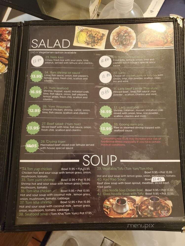 Thai Mango - Sacramento, CA menu_pic