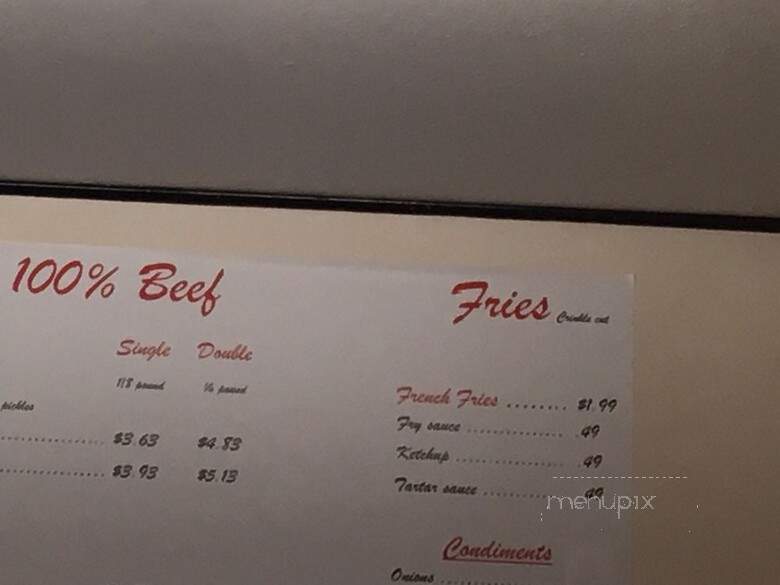 Beefy's Burgers - Tacoma, WA menu_pic
