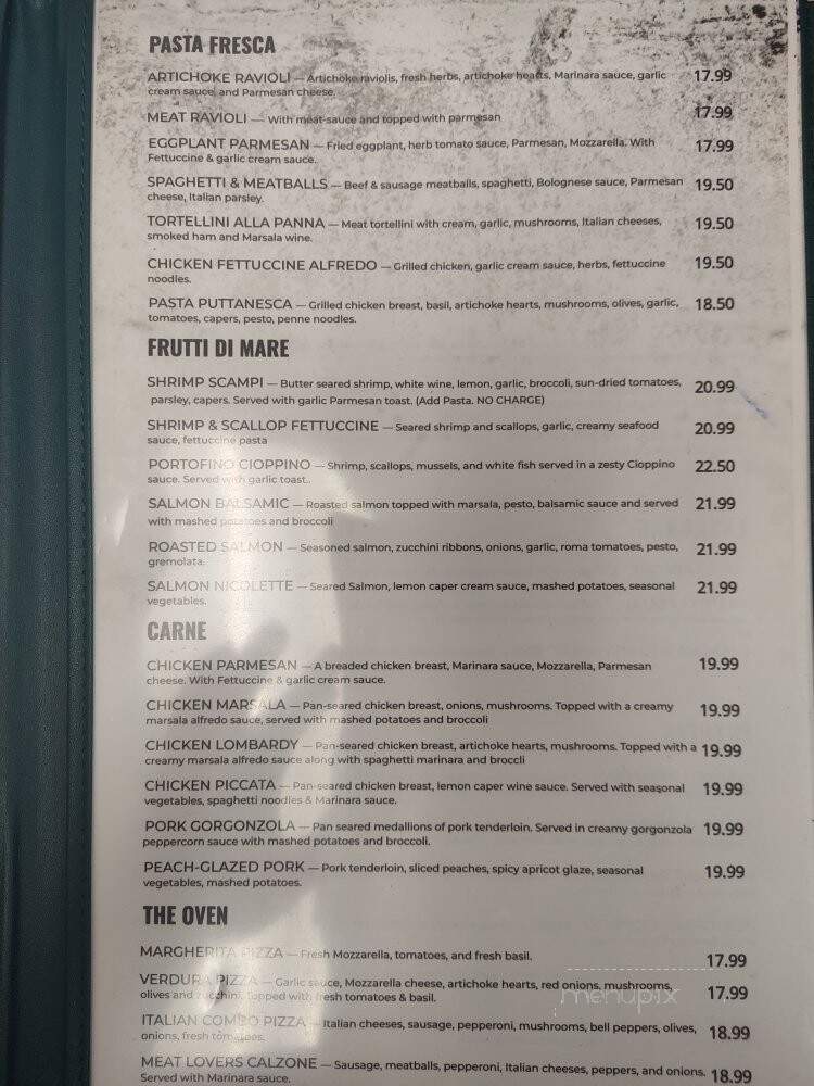 Strings Italian Cafe - Carmichael, CA menu_pic