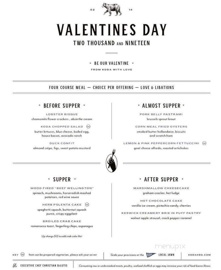 Koda - Harrisburg, PA menu_pic