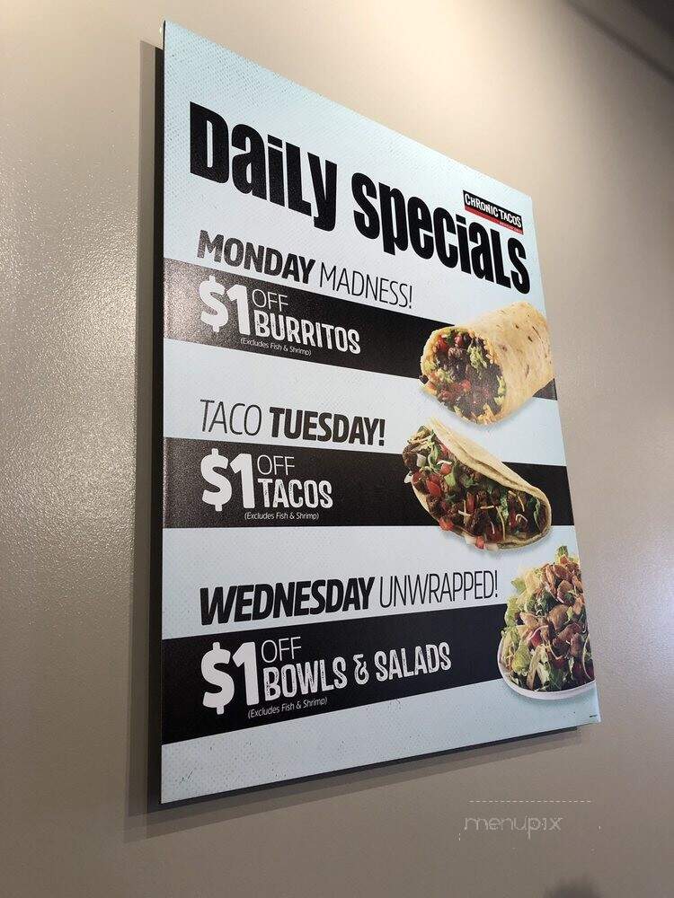 Chronic Tacos - Yorba Linda, CA menu_pic