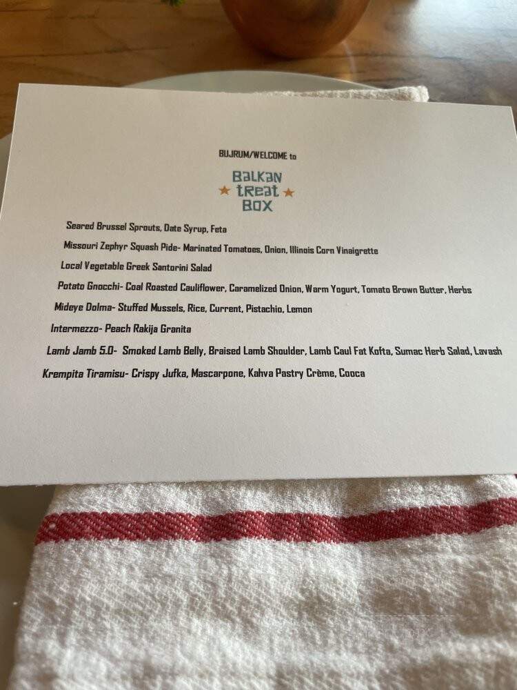 Balkan Treat Box - Webster Groves, MO menu_pic