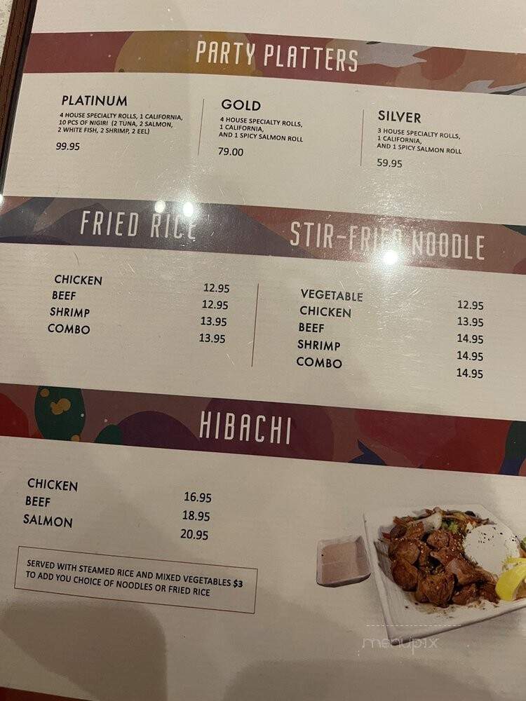 Addison Sushi 469 - Addison, TX menu_pic