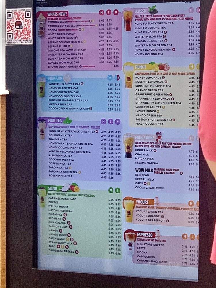 Kung Fu Tea - Louisville, KY menu_pic