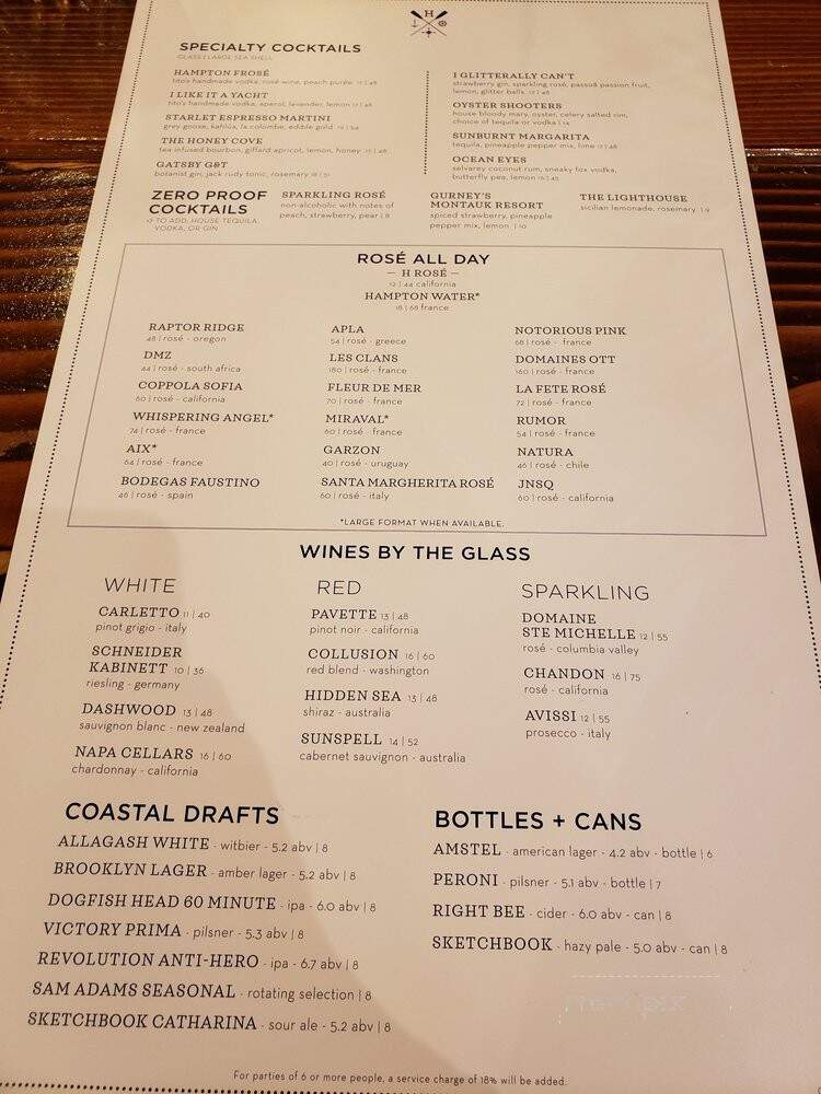 The Hampton Social - Skokie, IL menu_pic