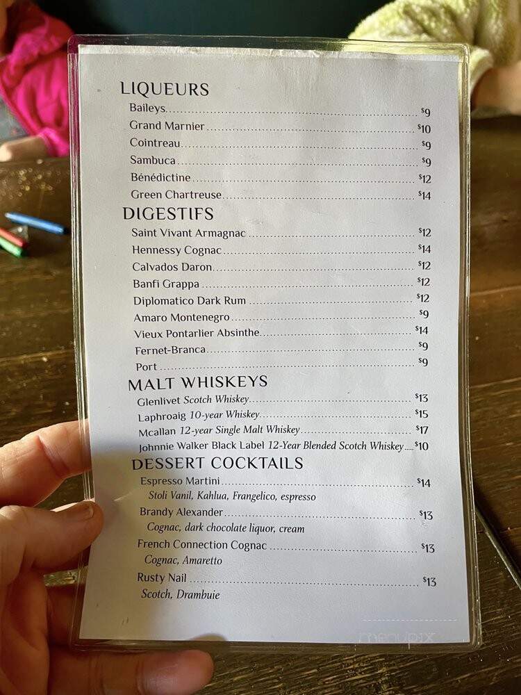 Brussels Bistro - San Clemente, CA menu_pic