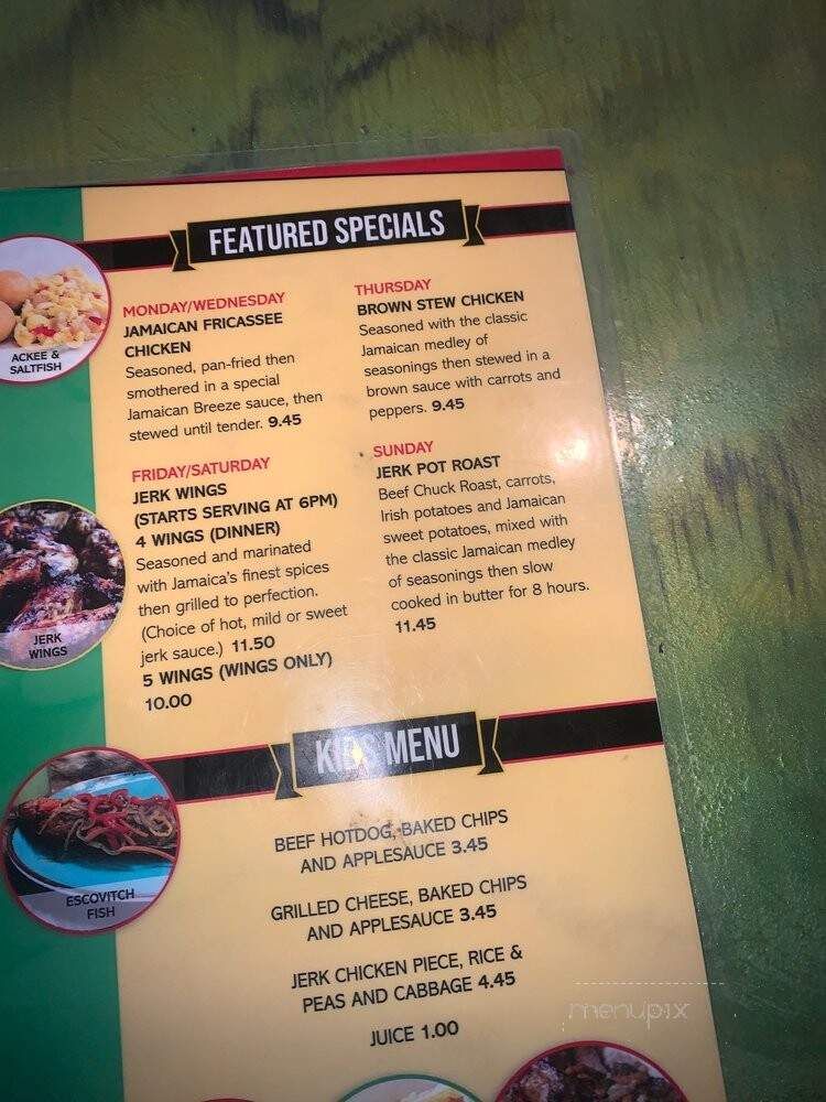 Jamaican Breeze Sports Bar & Grill - Indianapolis, IN menu_pic