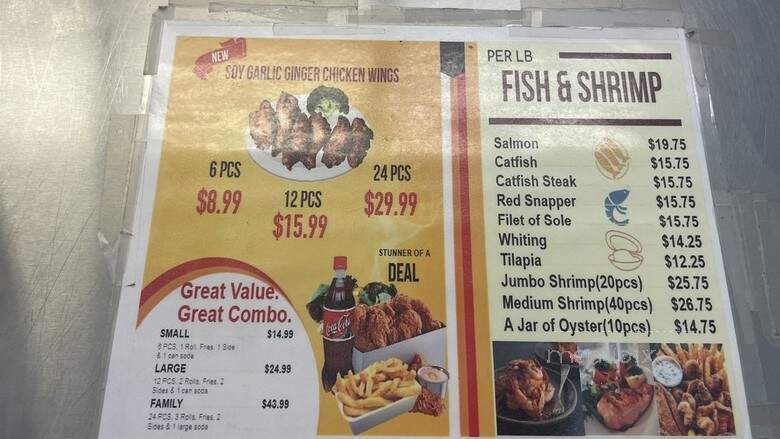 Fishbone Seafood - Los Angeles, CA menu_pic