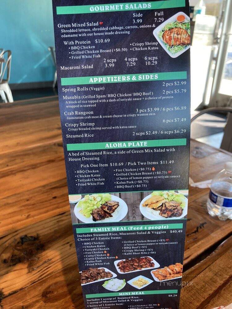 Shaka Hawaiian BBQ - The Colony, TX menu_pic
