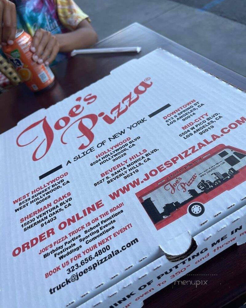 Joe's Pizza Sherman Oaks - Los Angeles, CA menu_pic