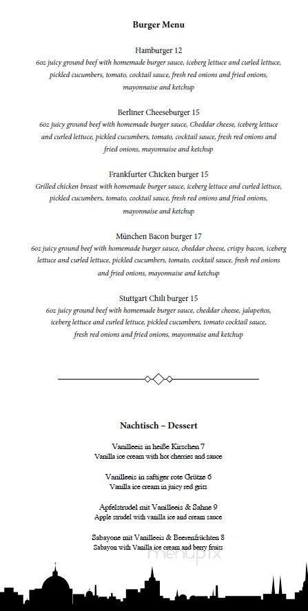 Berlin Cafe - Frisco, TX menu_pic