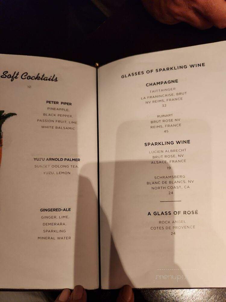 NoMad Restaurant - Las Vegas, NV menu_pic