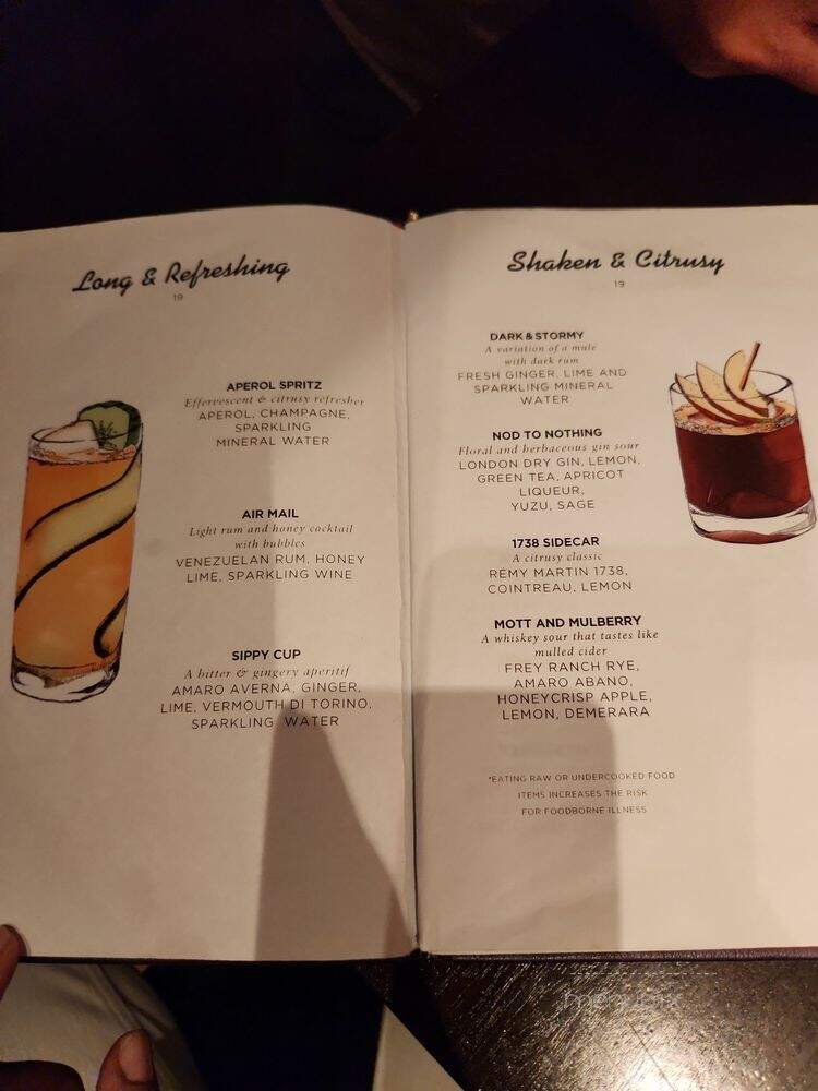 NoMad Restaurant - Las Vegas, NV menu_pic