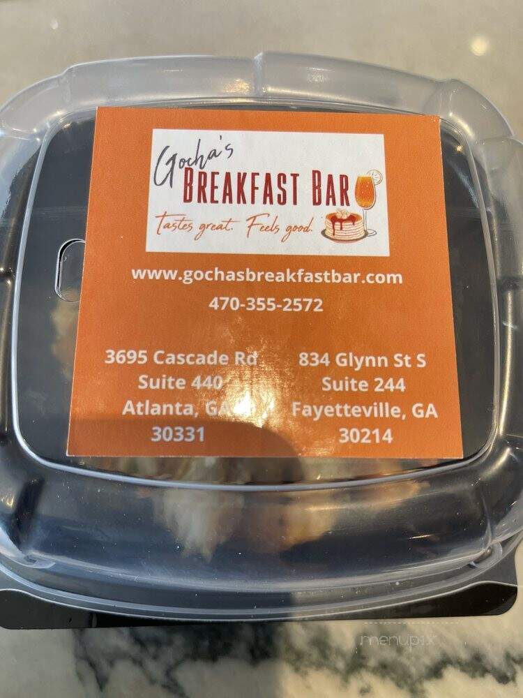Gochas Breakfast Bar - Atlanta, GA menu_pic