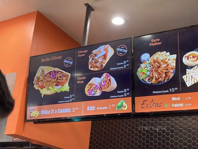 Doner and Gyros - Montclair, CA menu_pic