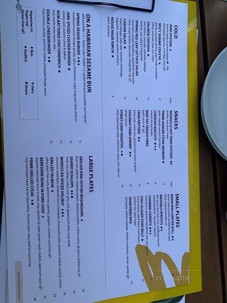 Yellowbelly - St. Louis, MO menu_pic