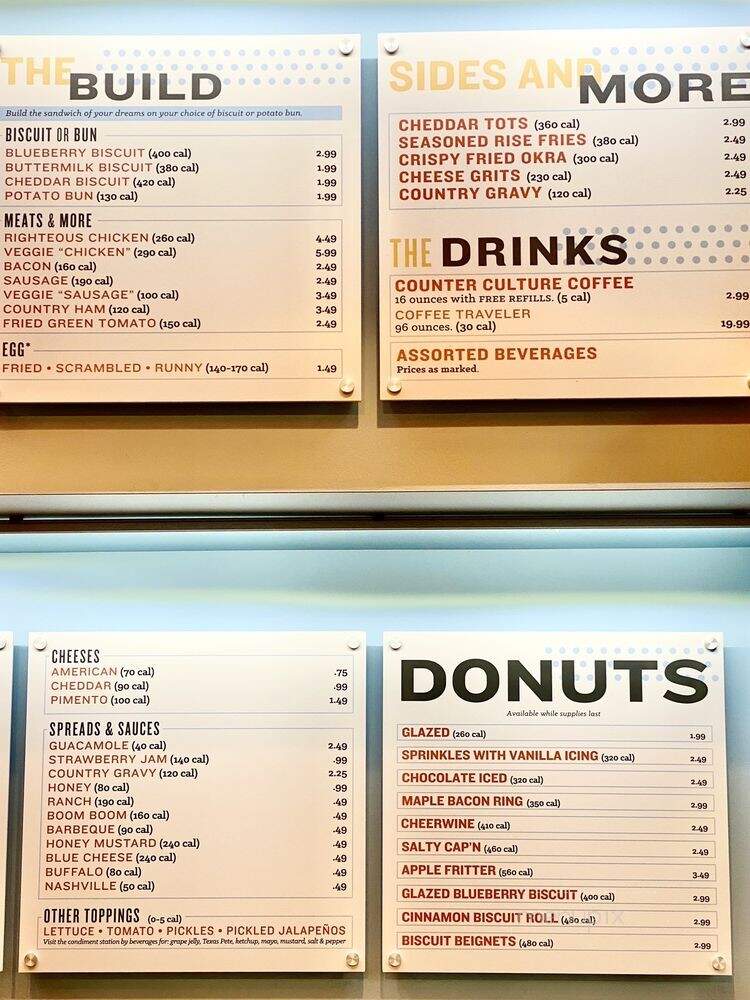 Rise Biscuits Donuts - Nashville, TN menu_pic