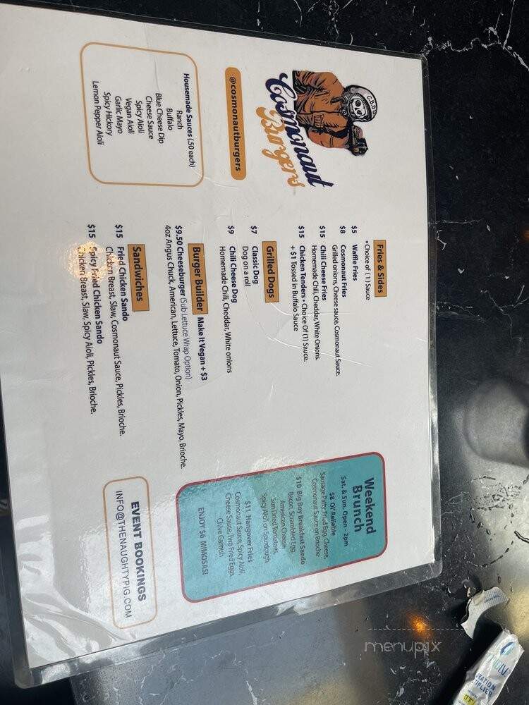 The Naughty Pig - West Hollywood, CA menu_pic