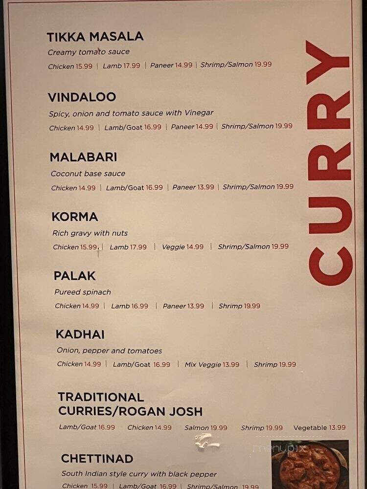 Spicelife Indian Fare - Gaithersburg, MD menu_pic