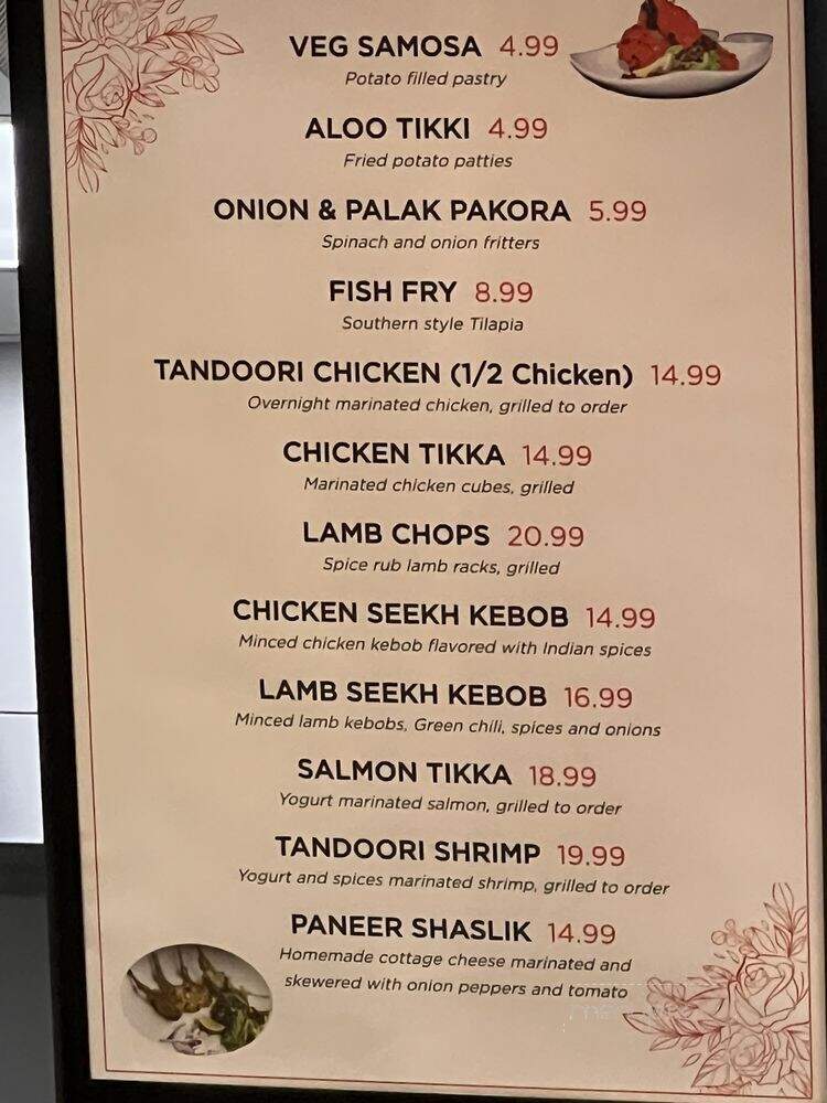 Spicelife Indian Fare - Gaithersburg, MD menu_pic