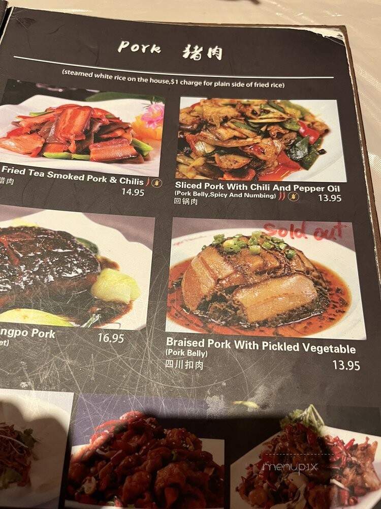 Tiger Noodle House - Houston, TX menu_pic