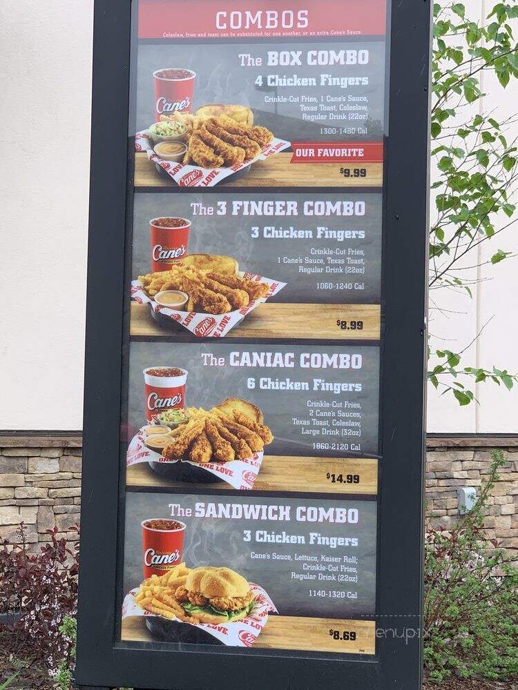 Raising Cane's Chicken Fingers - Anchorage, AK menu_pic