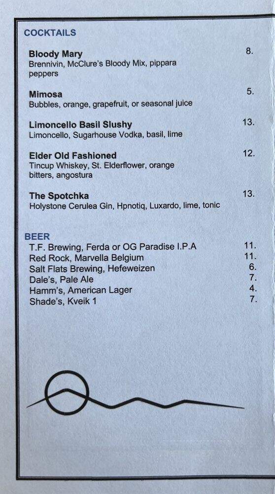 Oquirrh - Salt Lake City, UT menu_pic