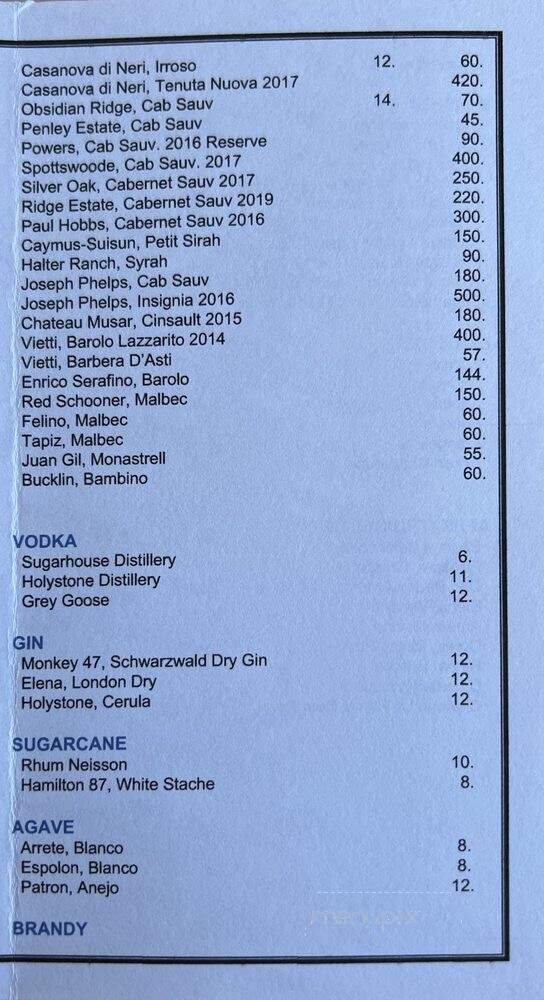 Oquirrh - Salt Lake City, UT menu_pic