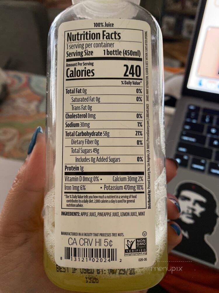 Pressed Juicery - Long Beach, CA menu_pic
