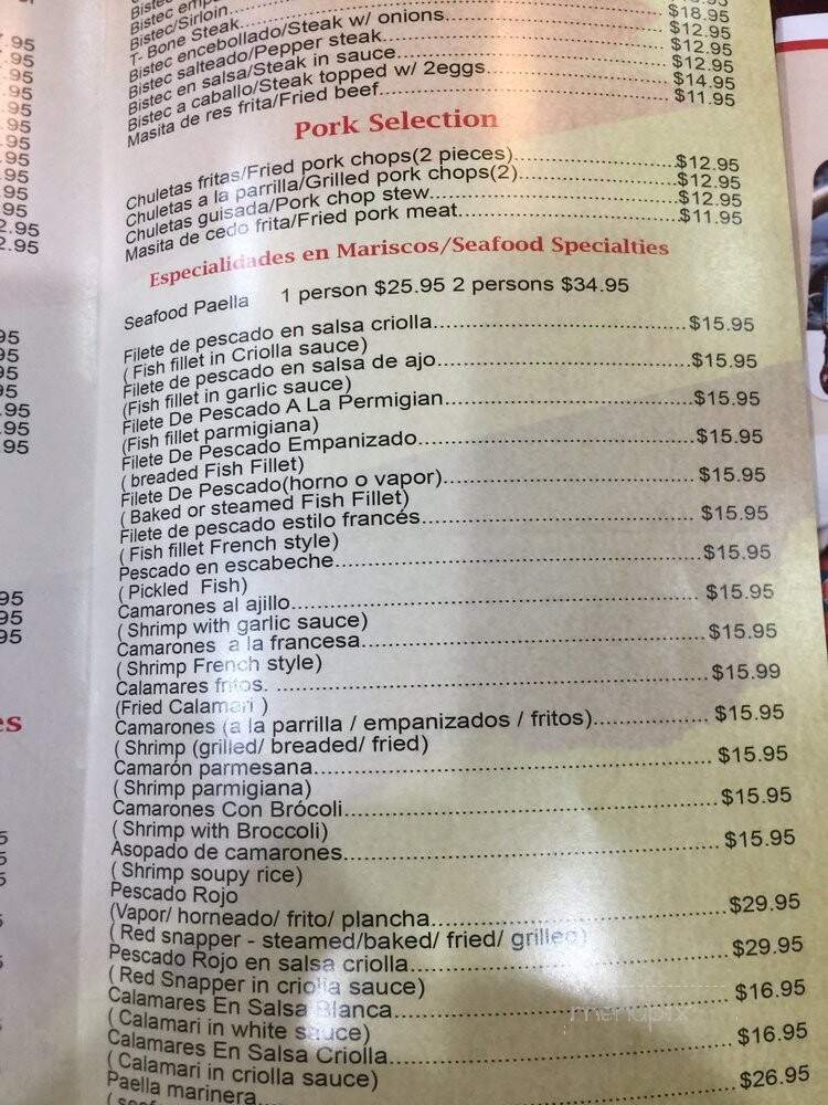 Las Palmas Dominicanas - Flushing, NY menu_pic