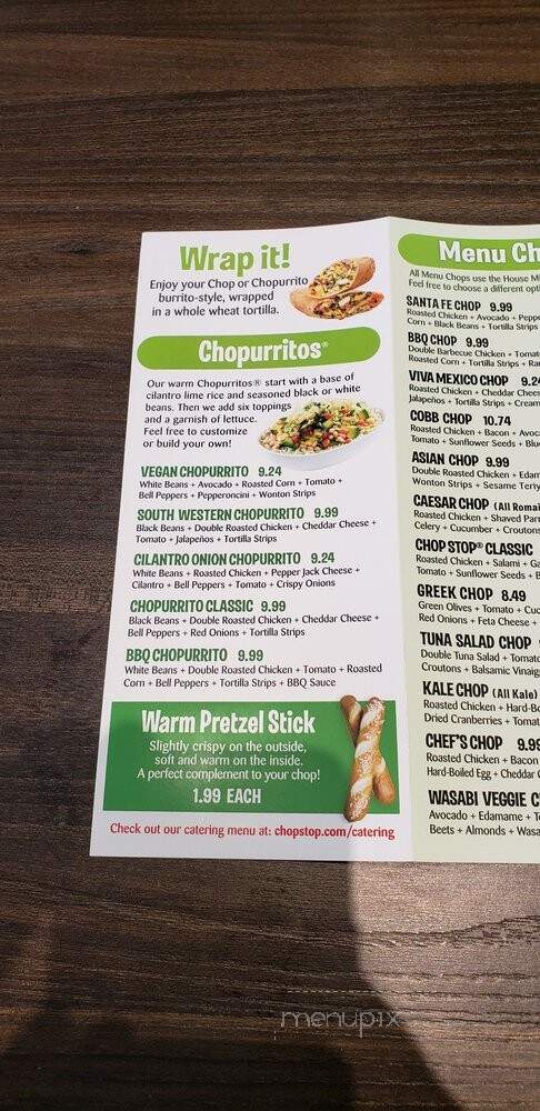 Chop Stop - Los Angeles, CA menu_pic
