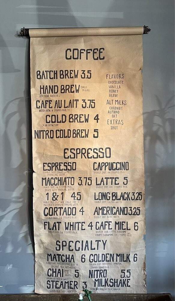 Unravel Coffee - Denver, CO menu_pic