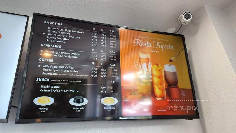 Gong Cha - San Jose, CA menu_pic