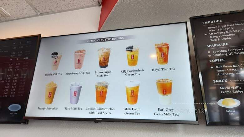 Gong Cha - San Jose, CA menu_pic