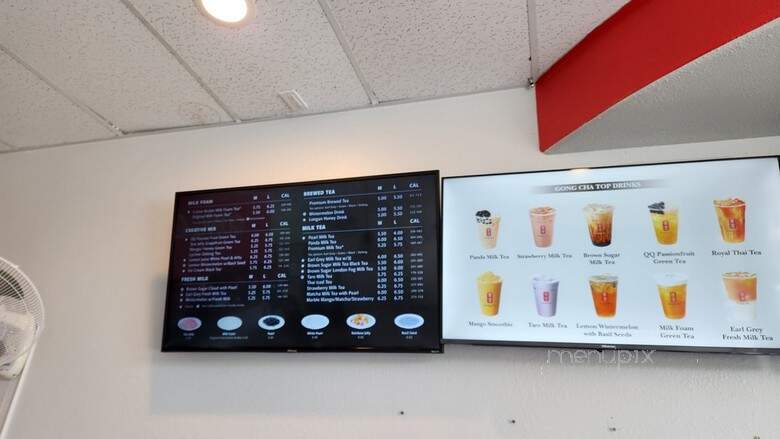 Gong Cha - San Jose, CA menu_pic