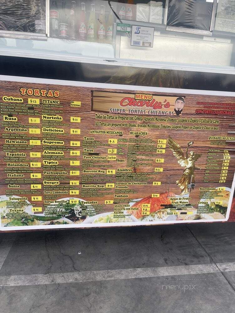 Charly's Super Tortas Chilangas - Stockton, CA menu_pic