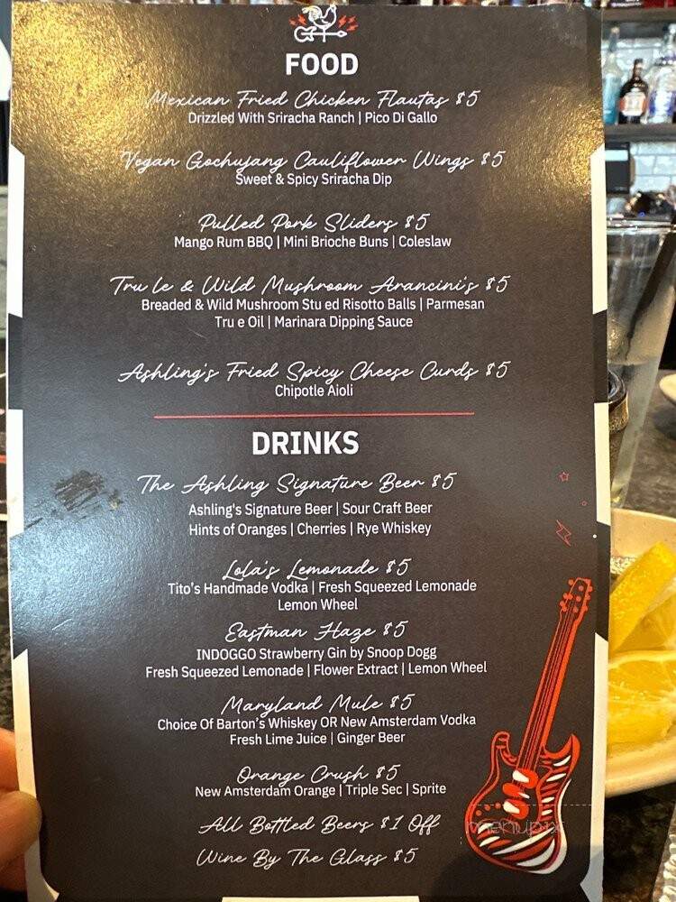 Ashling Kitchen and Bar - Crofton, MD menu_pic